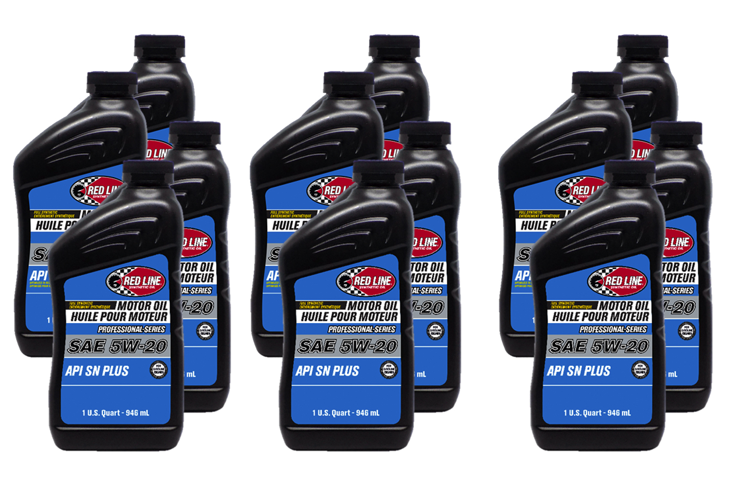 REDLINE OIL Motor Oil Professional Series 5W20 Synthetic 1 qt Bottle Set of 6