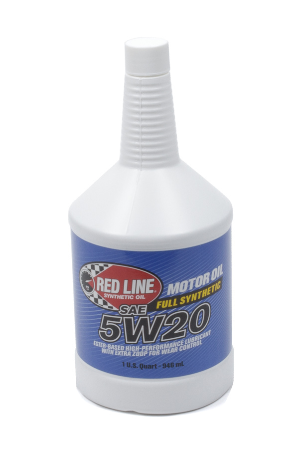 REDLINE OIL Motor Oil High Performance High Zinc 5W20 Synthetic 1 qt Bottle Each