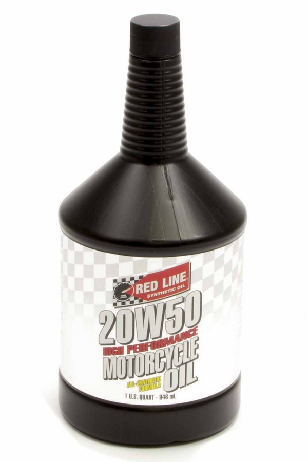 REDLINE OIL Motor Oil, 20W50, Synthetic, 1 qt, Motorcycle, Each