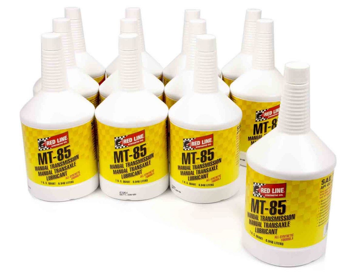 REDLINE OIL Gear Oil MT-85 75W85 Synthetic 1 qt Bottle Set of 12
