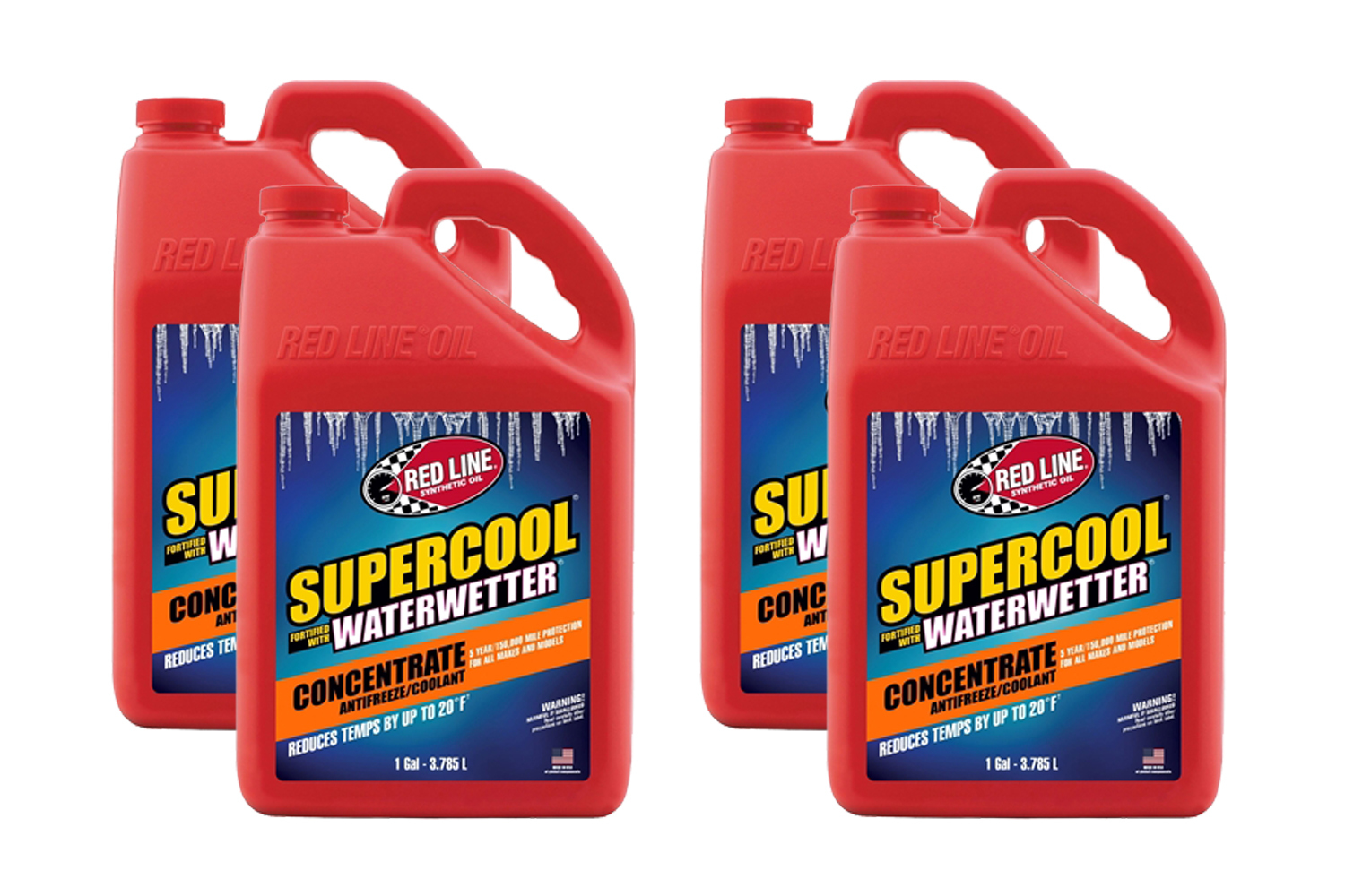 REDLINE OIL Antifreeze / Coolant Additive Supercool WaterWetter 1 Gal Jug Set of