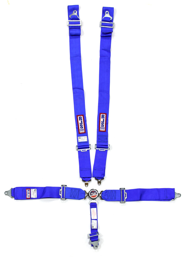 RJS, 5 Pt Harness System Q/R Blue Roll Bar 2in