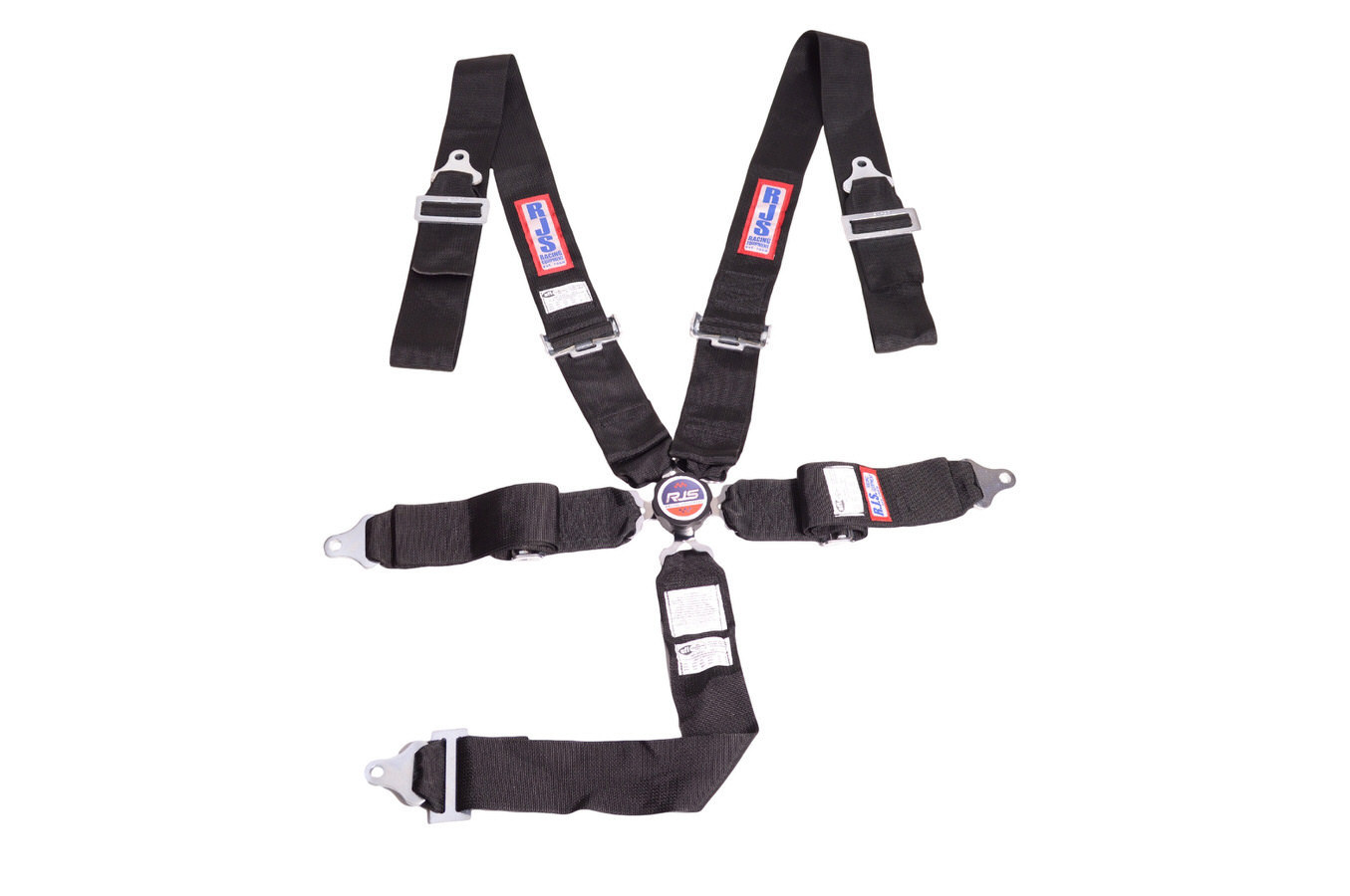 RJS, 5 Point Harness System Quick Release Black Individual Wrap 3in Sub Belt