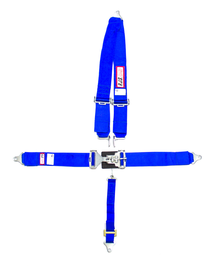 RJS, 5-Point Harness System Blue Shoulder Mount 2in Sub Belt