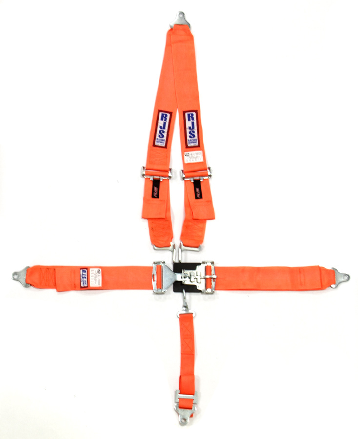 RJS, 5-Point Harness System Orange  Shoulder Mount 2in Sub Belt