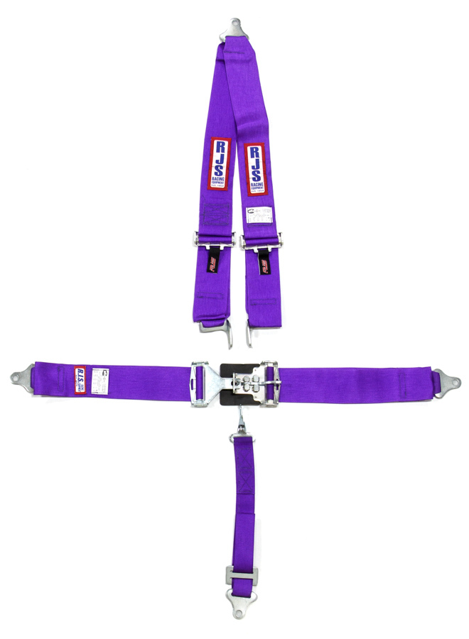 RJS, 5-Point Harness System Purple shoulder Mount 2in Sub Belt