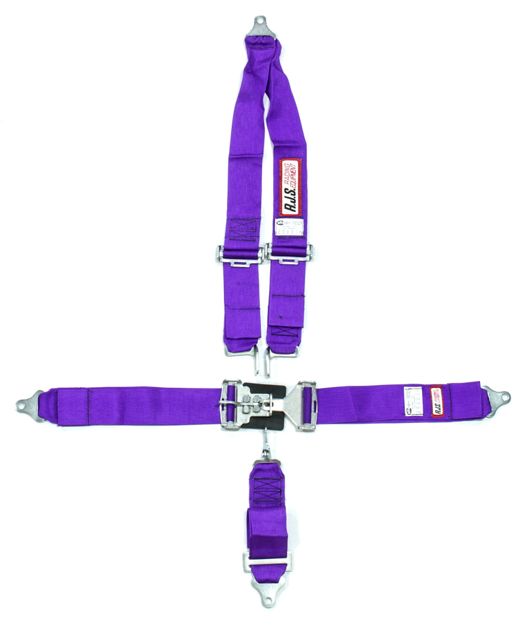 RJS, 5 Point Harness System Purple Roll bar Mount 3in Sub Belt