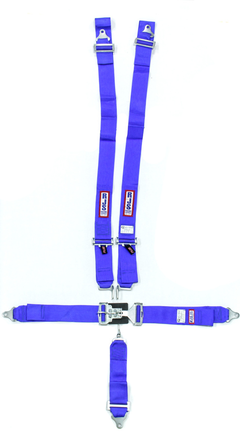 RJS, 5-Point Harness System Blue Individual Wrap Mount 3in Sub Belt
