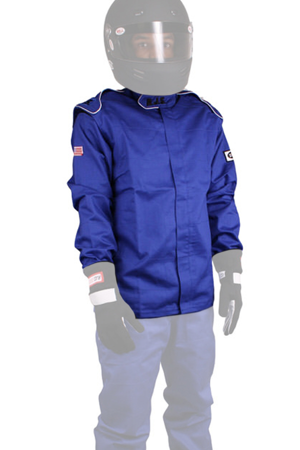 RJS, Racing Jacket Blue Large SFI-1 Fire Retardant Cotton