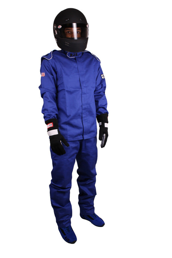 RJS, Pants Blue Large SFI-3-2A/5 FR Cotton