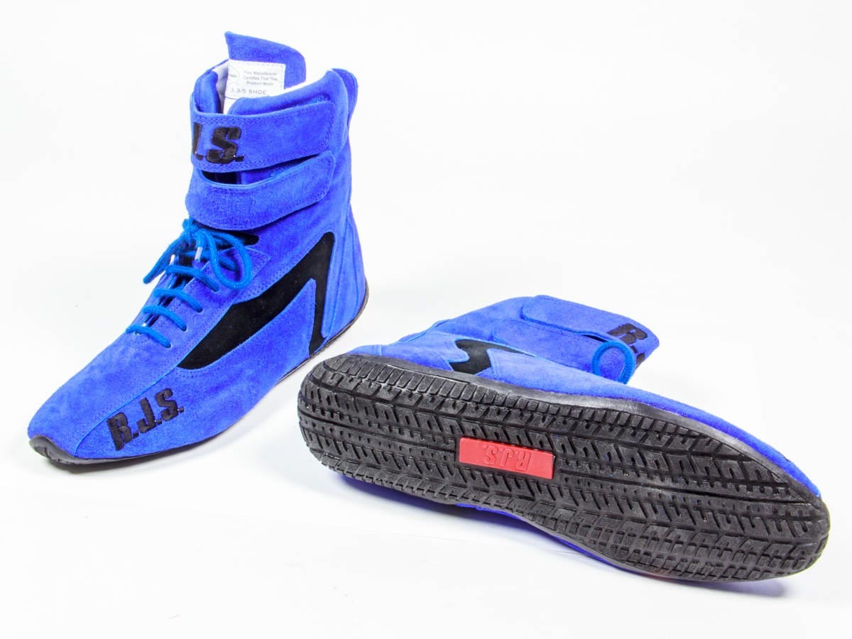 RJS, Redline Racing Shoe High-Top Blue Size 11 SFI-5