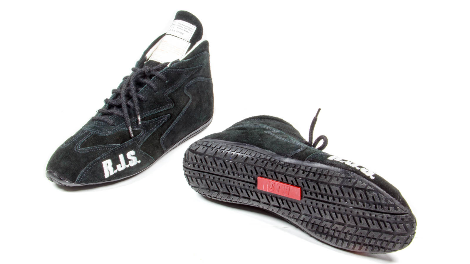 RJS, Redline Racing Shoe Mid-Top Black Size 8 SFI-5