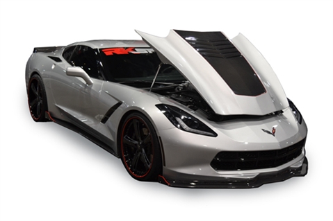 Chevy Corvette C7 Extractor Hood, Carbon Fiber, Fits all 14 up Stingrays