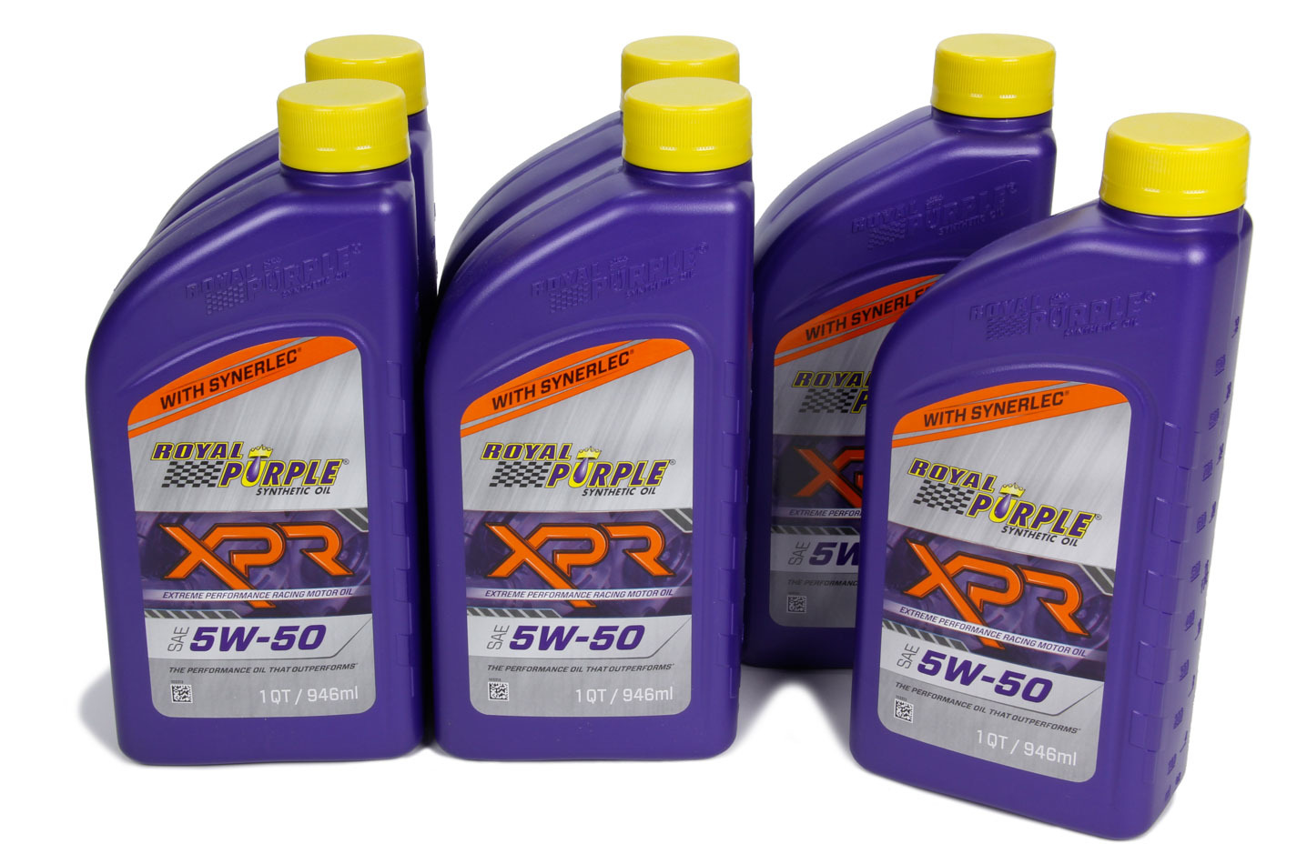 ROYAL PURPLE Motor Oil 5w50 Synthetic 1 qt Bottle Set of 6