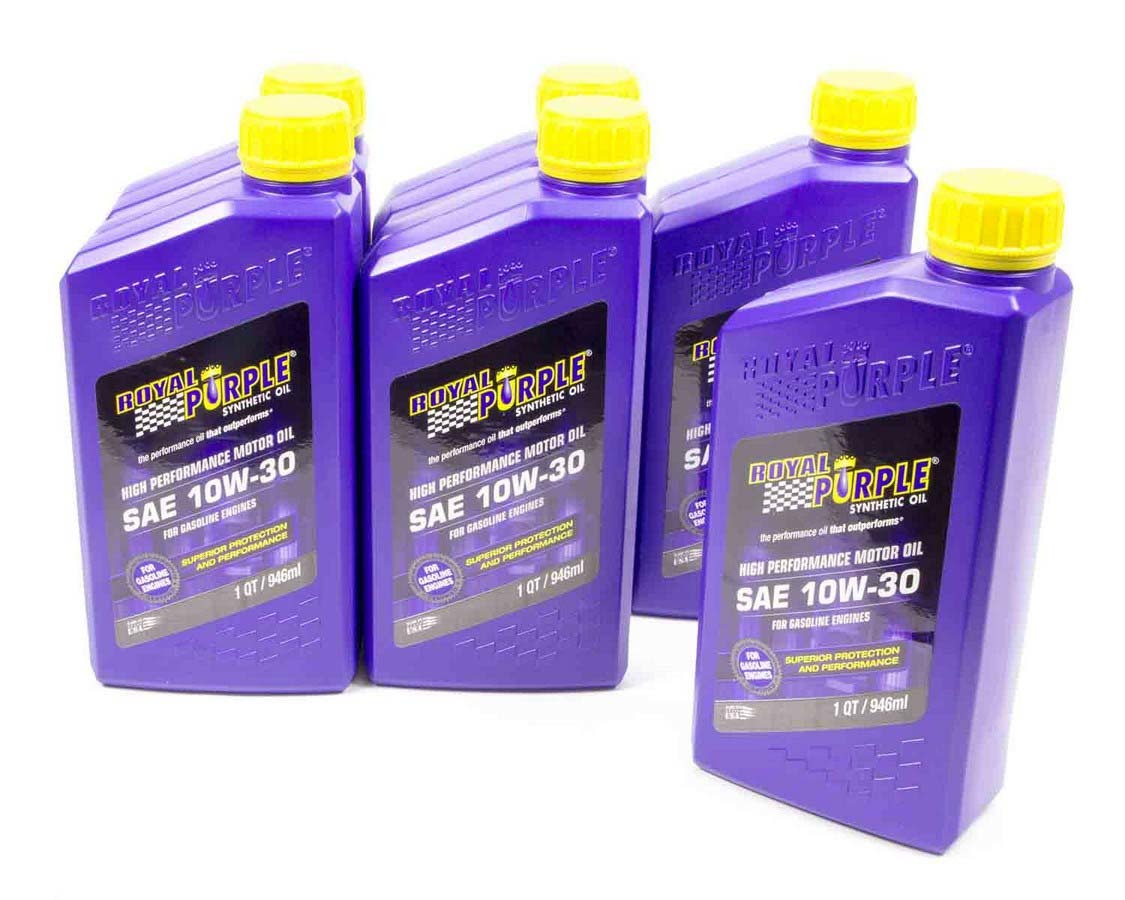 ROYAL PURPLE Motor Oil 10W30 Synthetic 1 qt Bottle Set of 6