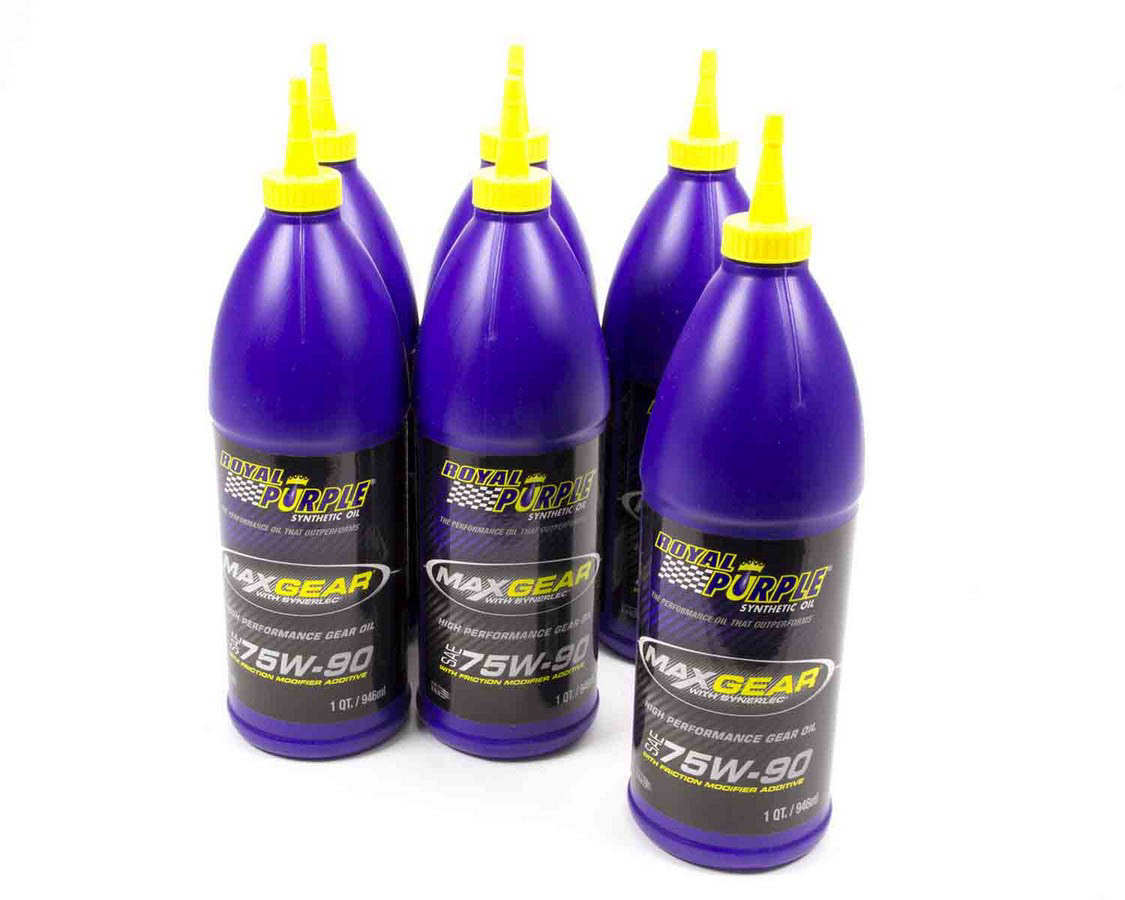 ROYAL PURPLE Gear Oil Max Gear 75W90 Limited Slip Additive Synthetic 1 qt Bottle