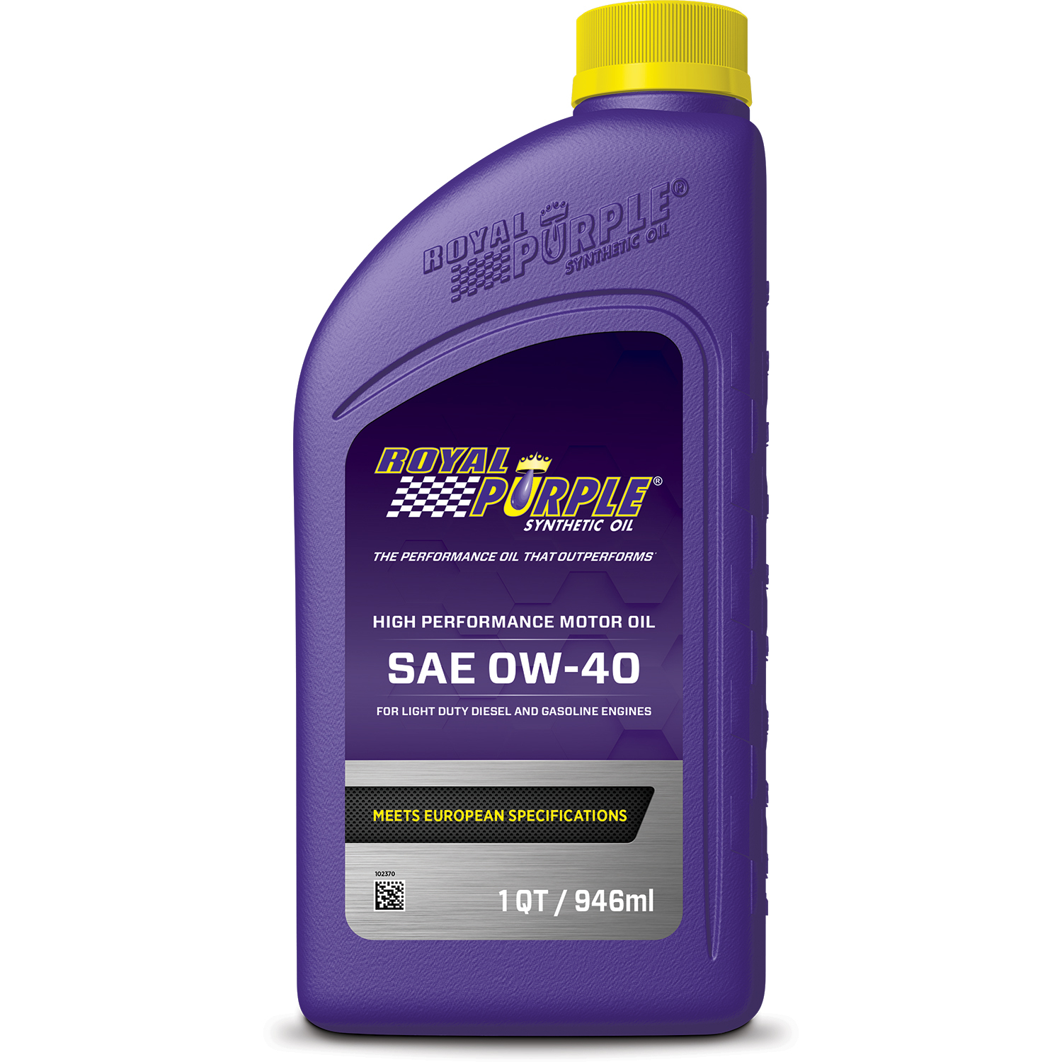 ROYAL PURPLE Motor Oil 0W40 Synthetic 1 qt Bottle Each