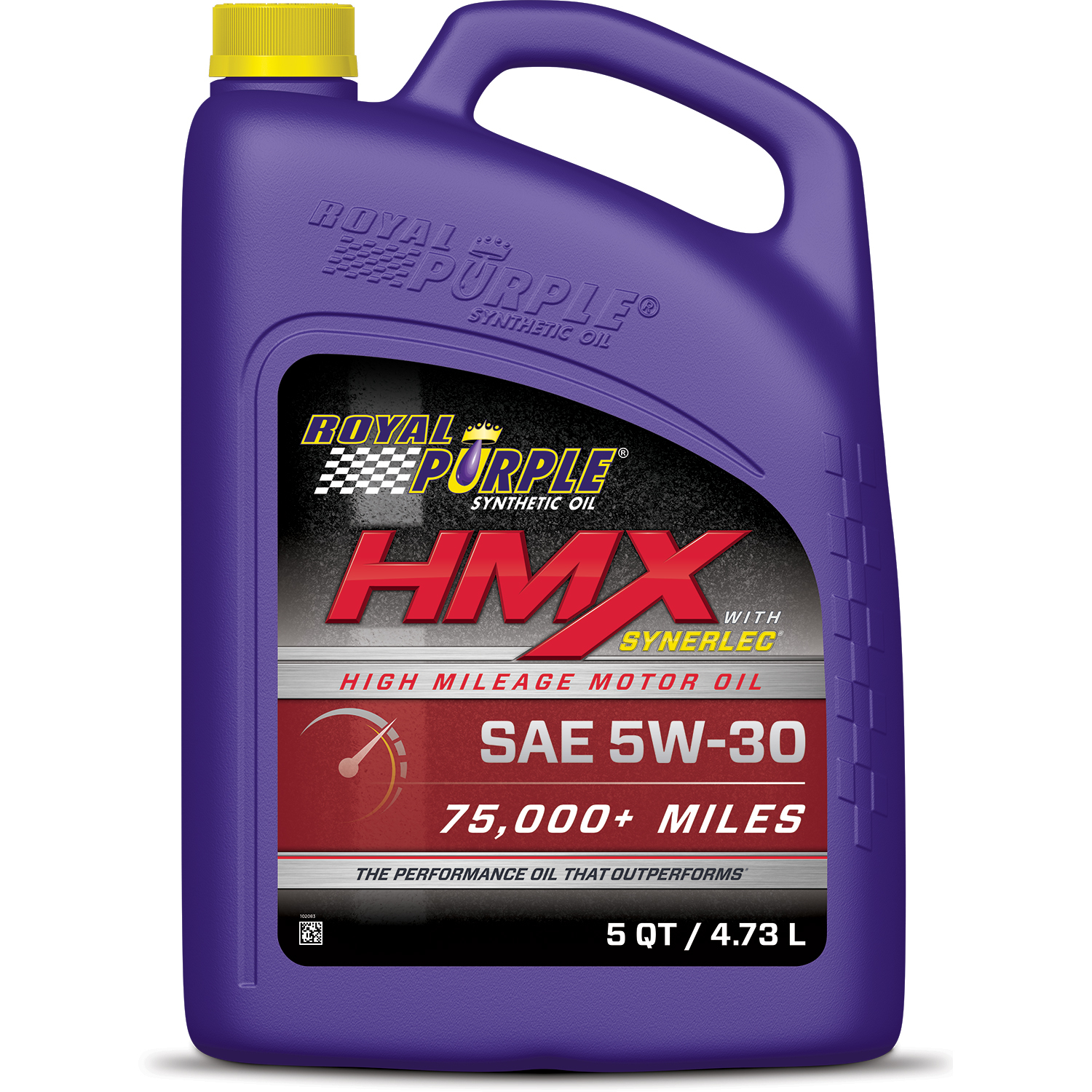 ROYAL PURPLE Motor Oil HMX High Mileage High Zinc 5W30 Synthetic 5 qt Jug Each