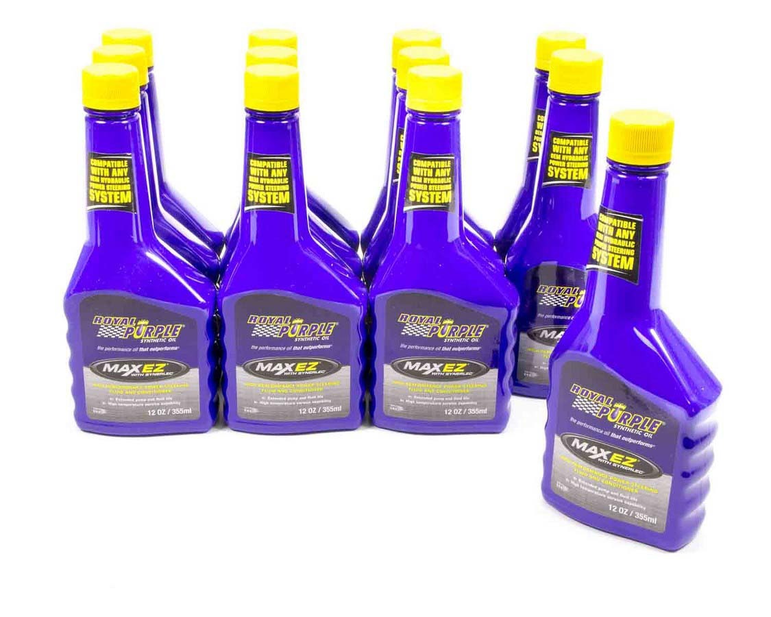 ROYAL PURPLE Power Steering Fluid Max EZ Synthetic 12.00 oz Bottle Set of 12