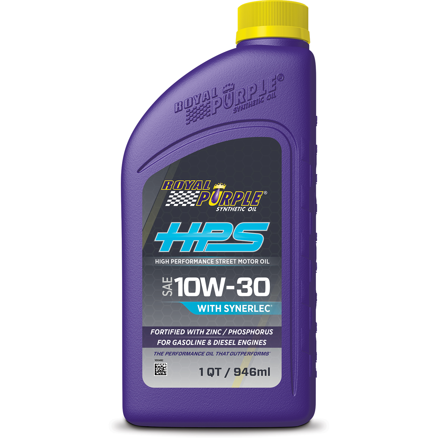 ROYAL PURPLE Motor Oil HPS High Performance Street High Zinc 10W30 Synthetic 1 q