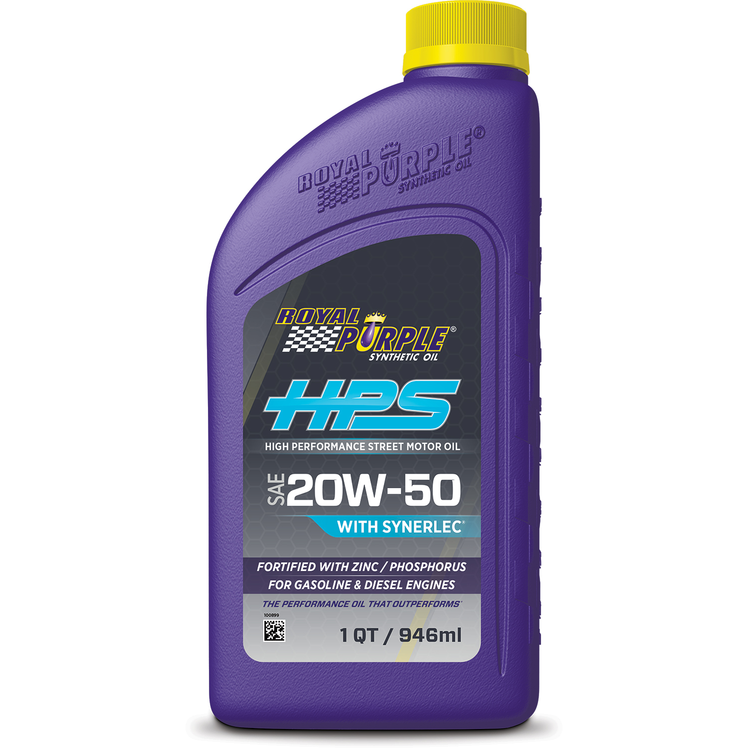 ROYAL PURPLE Motor Oil HPS High Performance Street High Zinc 20W50 Synthetic 1 q