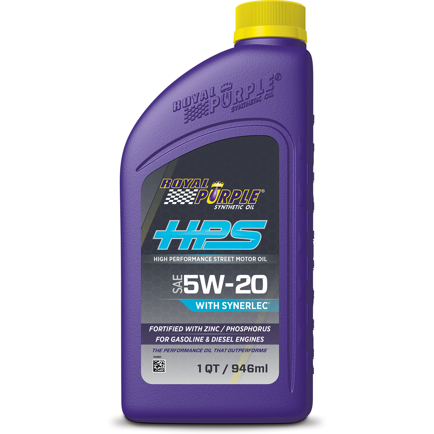 ROYAL PURPLE Motor Oil HPS High Performance Street High Zinc 5W20 Synthetic 1 qt