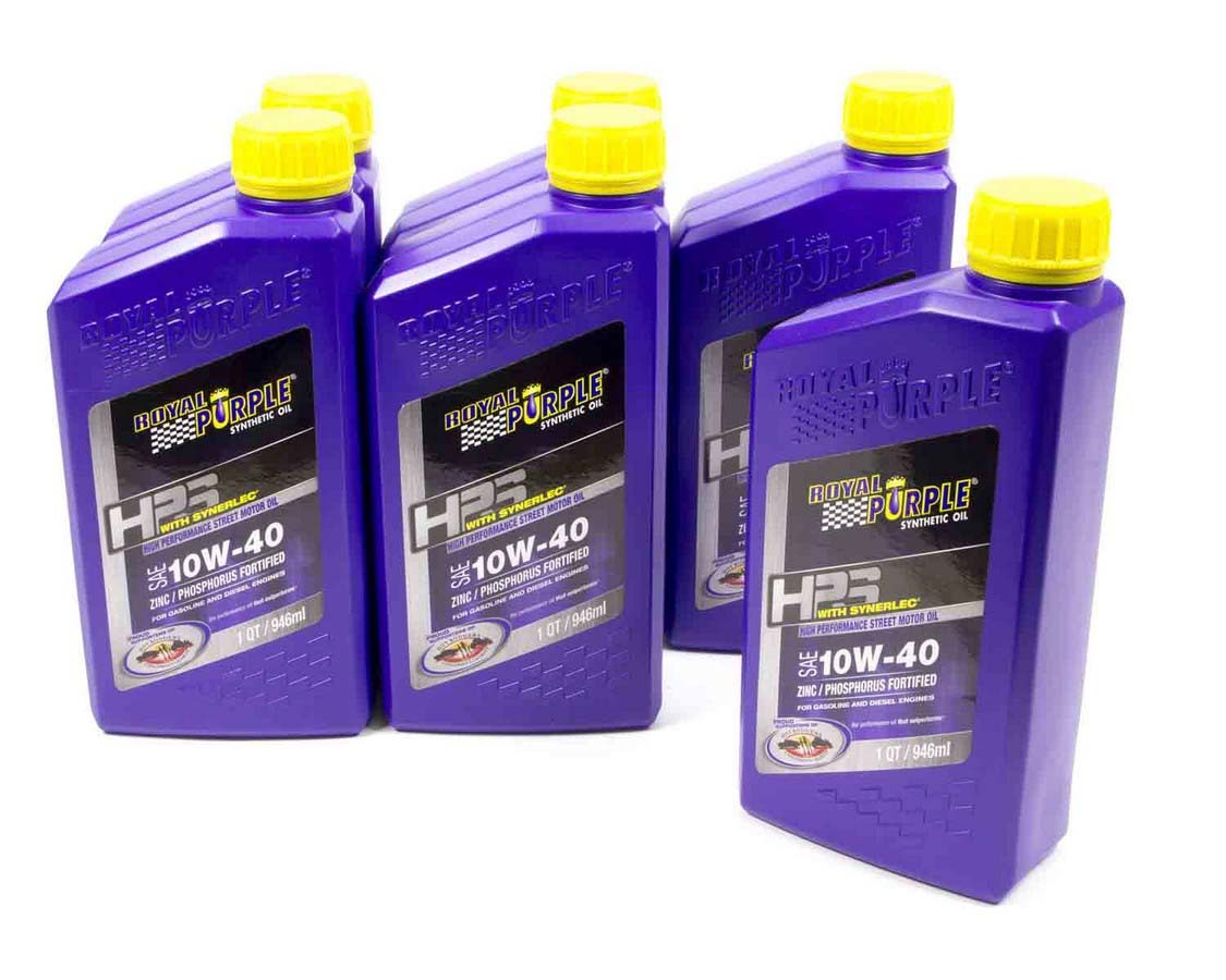 ROYAL PURPLE Motor Oil HPS High Performance Street High Zinc 10W40 Synthetic 1 q