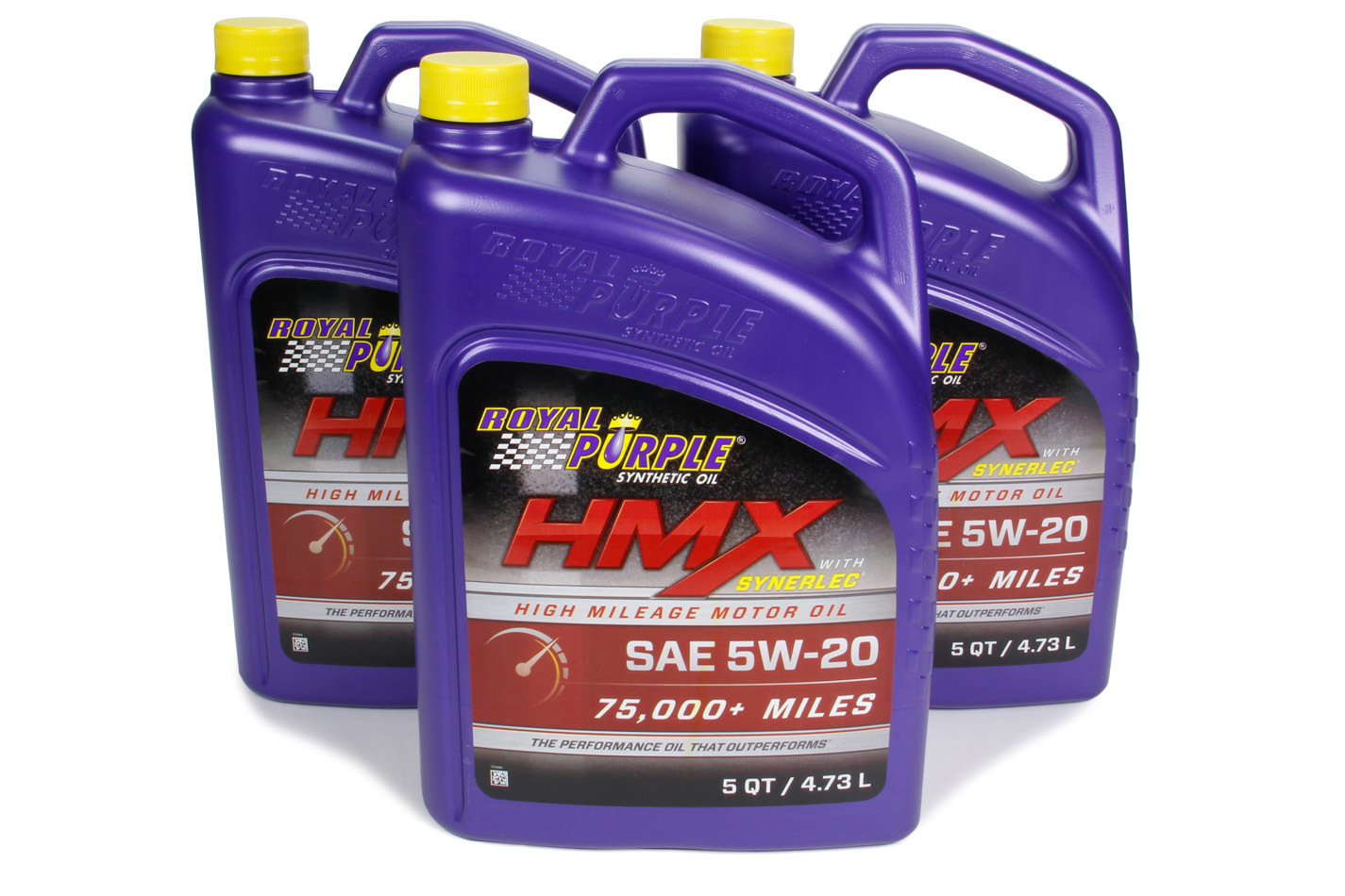 ROYAL PURPLE Motor Oil HMX High Mileage High Zinc 5W20 Synthetic 5 qt Jug Set of