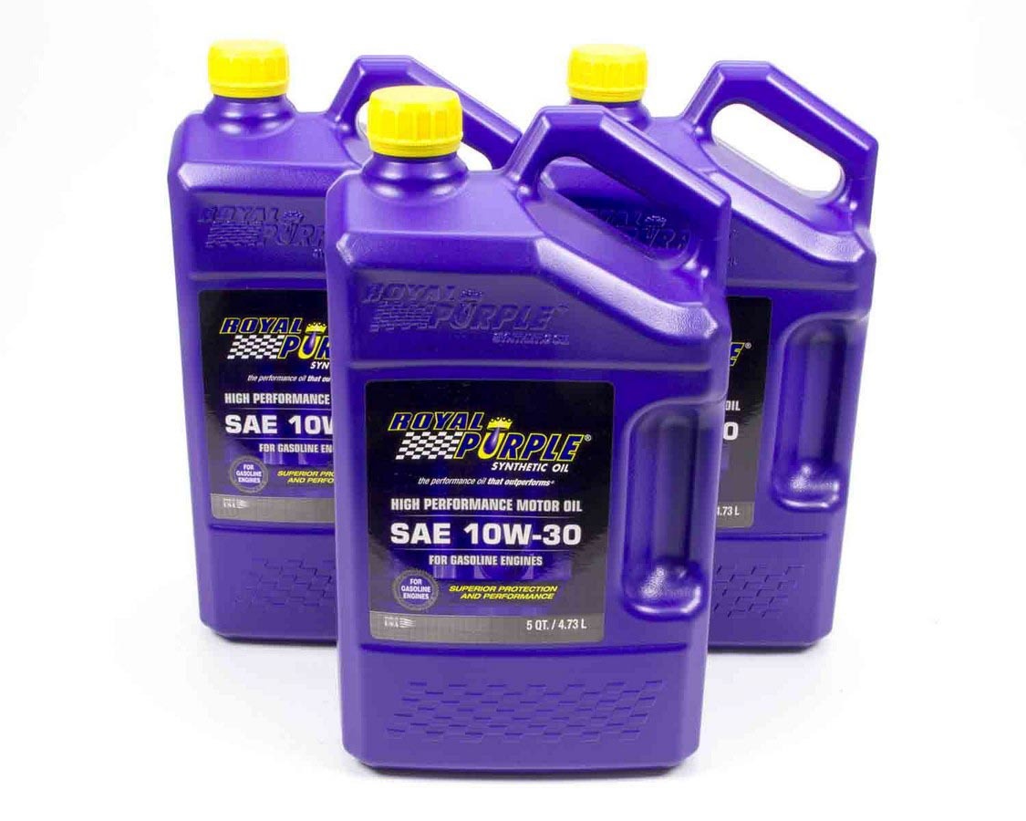 ROYAL PURPLE Motor Oil 10W30 Synthetic 5 qt Jug Set of 3