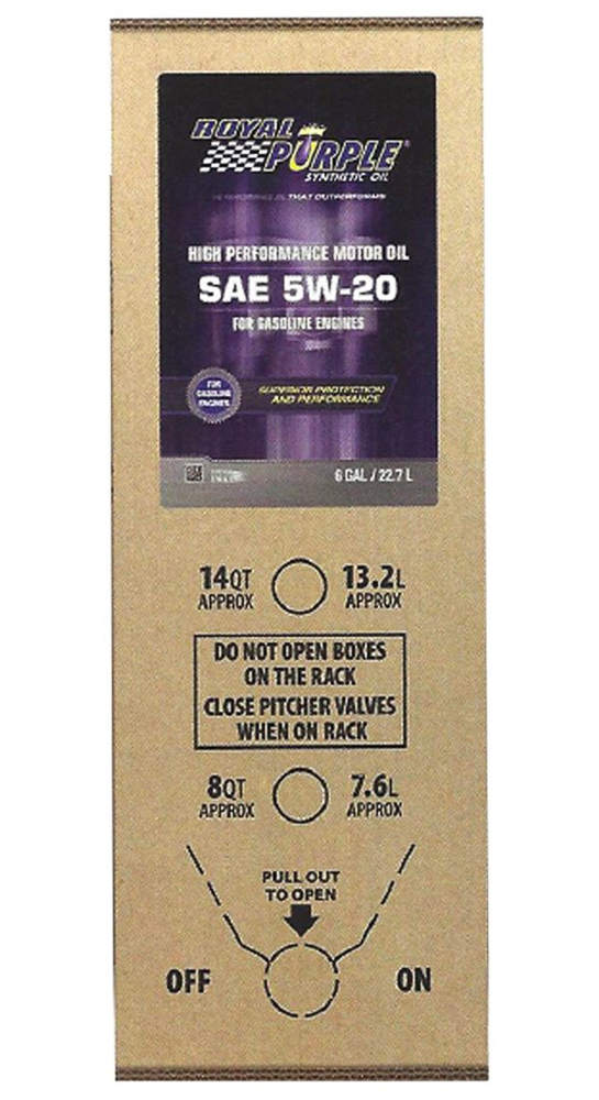 ROYAL PURPLE Motor Oil Multi-Grade SAE 5W20 6 gal Box Each