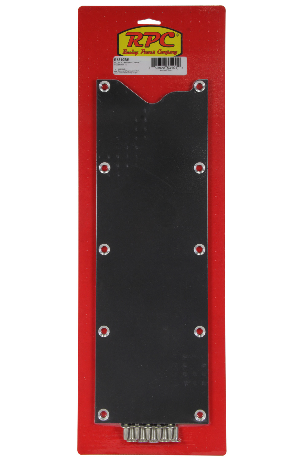 Racing Power Co-Packaged 0.25 in Thick Valley Cover - GM LS-Series - Aluminum