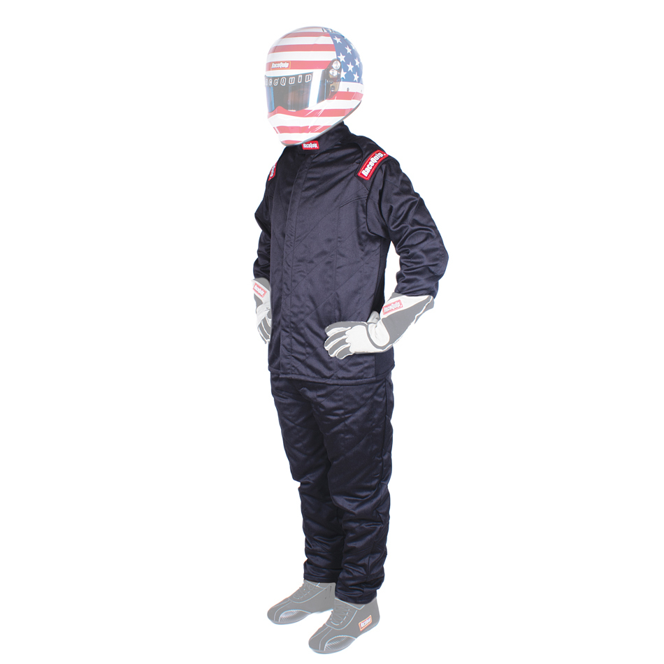 RACEQUIP Jacket Chevron-5 Driving SFI 3.2A/5 Double Layer Nomex Black X-Large Ea