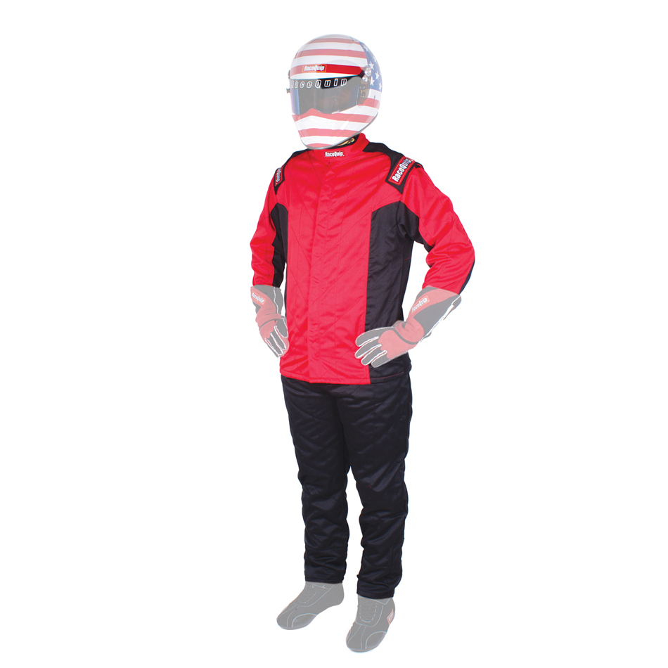 RACEQUIP Jacket Chevron-5 Driving SFI 3.2A/5 Double Layer Nomex Red Small Each