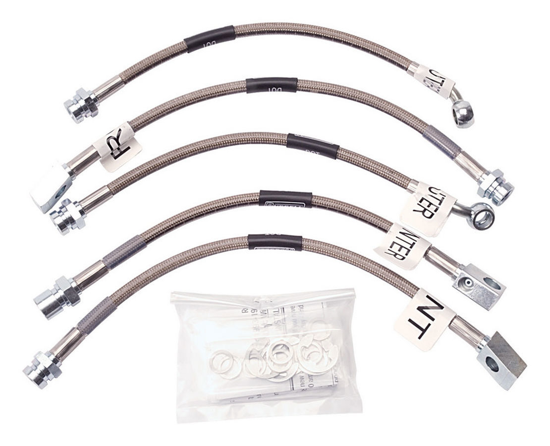 Russell Brake Hose Kit, Street Legal, DOT Approved, Braided Stainless, Without Traction Control, GM F-Body 1993-97, Ki