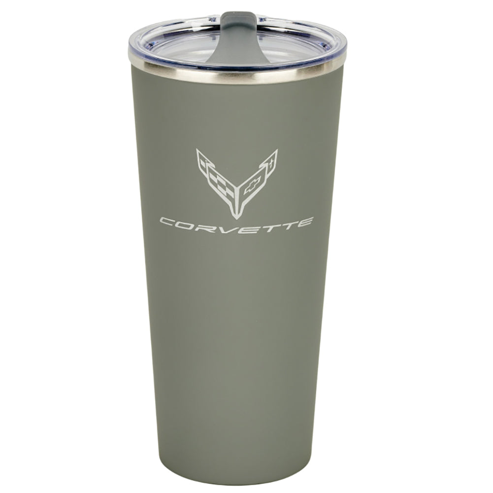 C8 Corvette Cooper Thermal Tumbler, Gray
