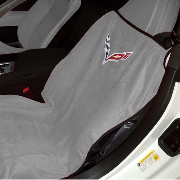 C8 Corvette Seat Armour Seat Cover/Seat Towels, Grey, Stingray, Z51