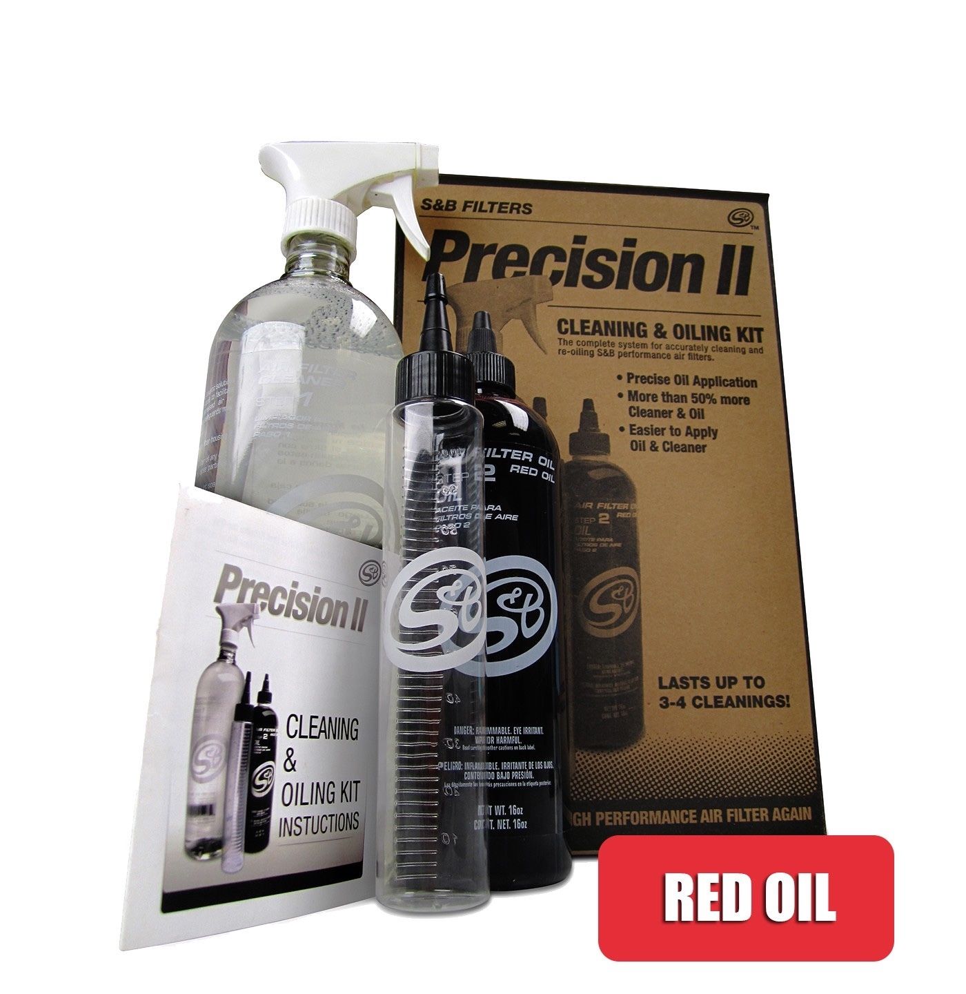 S&B Replacement Air Filter, Lingenfelter Precision II Air Filter Cleaning Kit