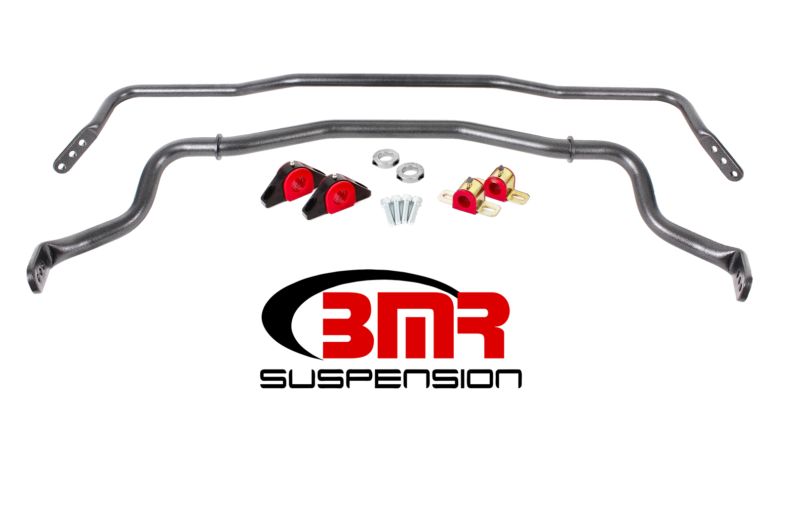 Sway Bar Kit With Bushings, Front (SB044), Rear (SB045), Fits all S550 Mustangs, BMR Suspension - SB043H