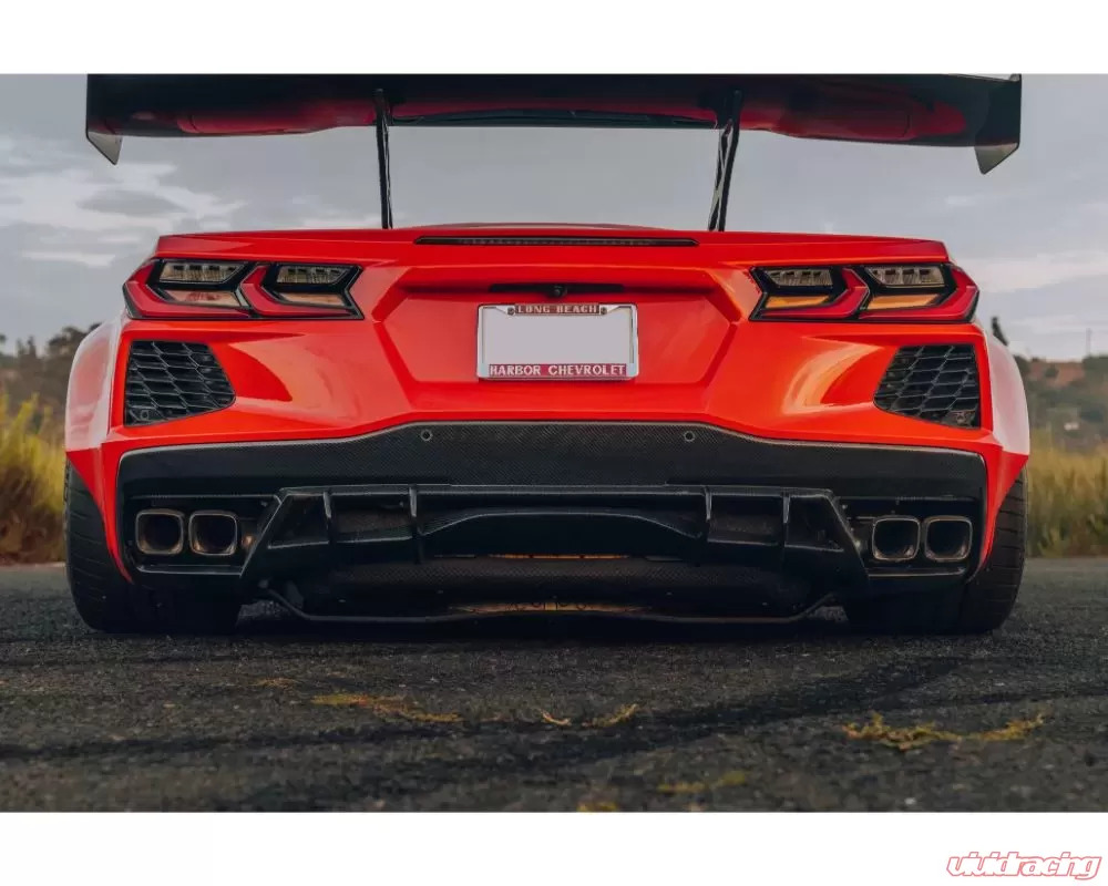 Street Hunter Carbon Fiber Rear Diffuser Chevrolet C8 Corvette Stingray 2020-2024