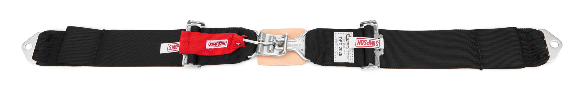 SIMPSON SAFETY Lap Harness - Latch and Link - SFI 16.1 - Pull Down Adjust - Bolt