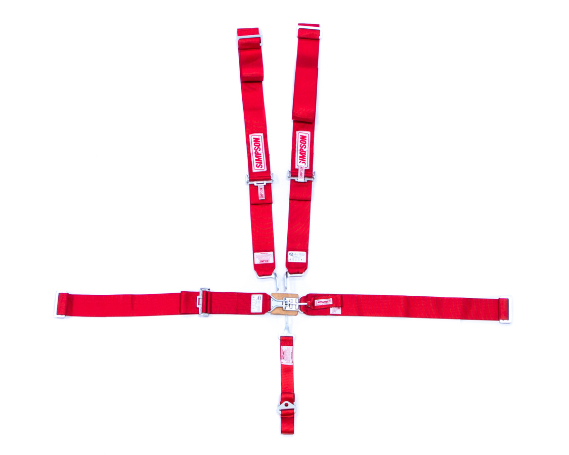 SIMPSON SAFETY Harness - Sprint Car - 5 Point - Latch and Link - SFI 16.1 - Pull