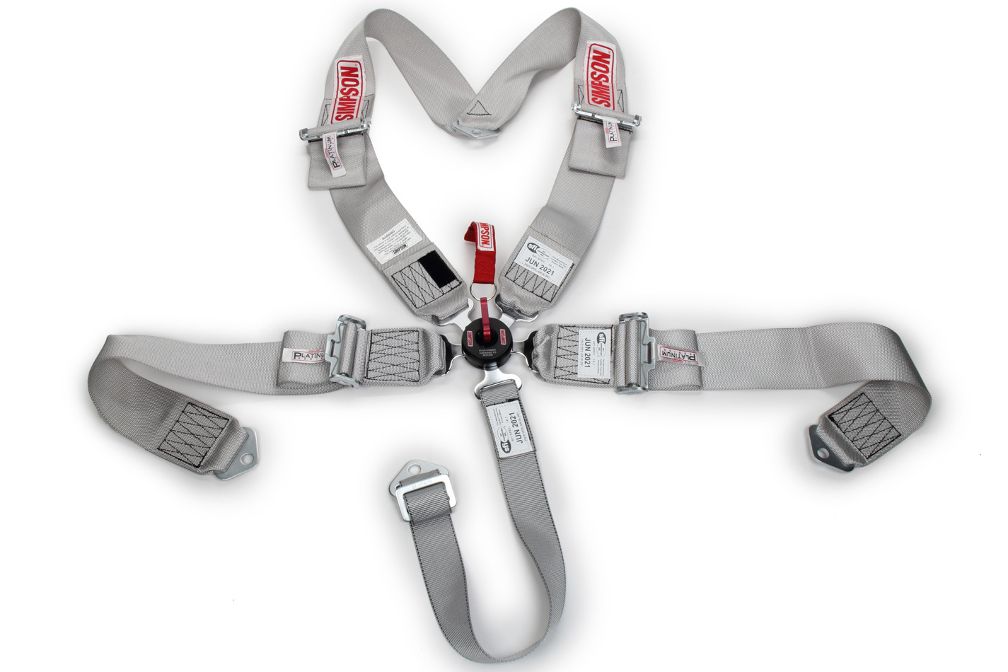 SIMPSON SAFETY Harness - 5 Point - Camlock - SFI 16.1 - Pull Down Adjust - Bolt-
