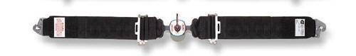 SIMPSON SAFETYLap Belt, Camlock, SFI 16.1, 62 in Length, 3 in Width, Pull Up Adjust, Bolt-In, Black, Kit