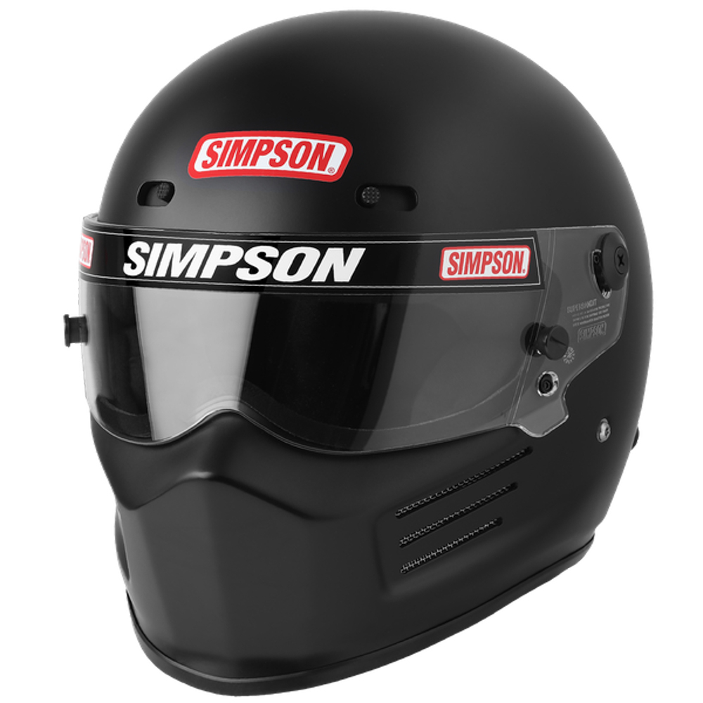SIMPSON SAFETY Racing Helmet Super Bandit Large Black SA2020