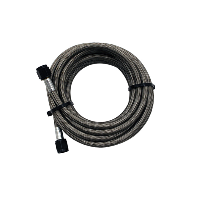 Snow 5' Stainless Steel Braided Water Methanol Line (4AN BLACK)