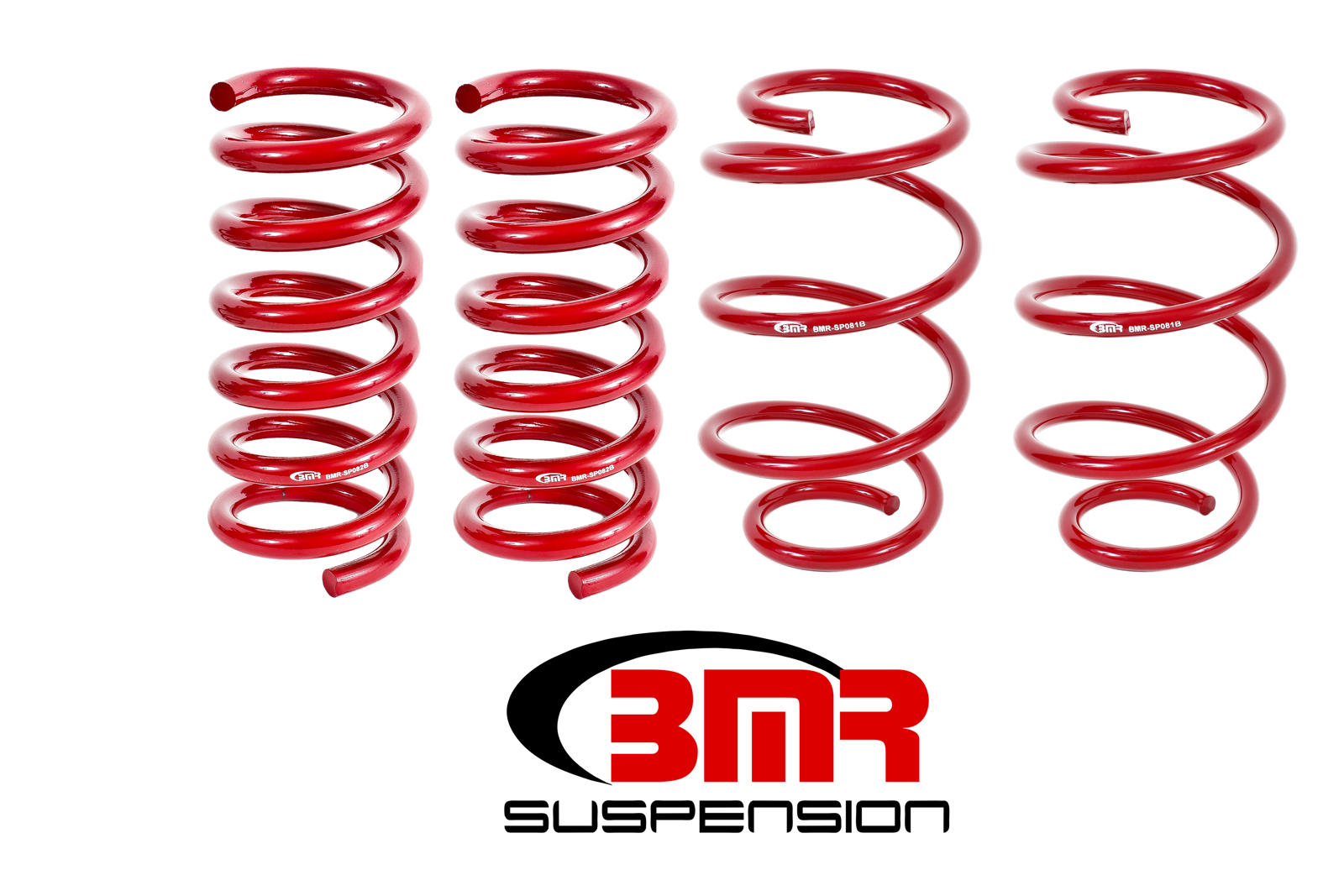 Lowering Springs, Set Of 4, Performance, Lowers your S550 Mustang for an aggressive look, BMR Suspension - SP080R