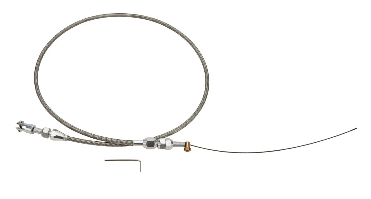 Specialty Products Company Braided Stainless Throttle Cable - GM LS-Series