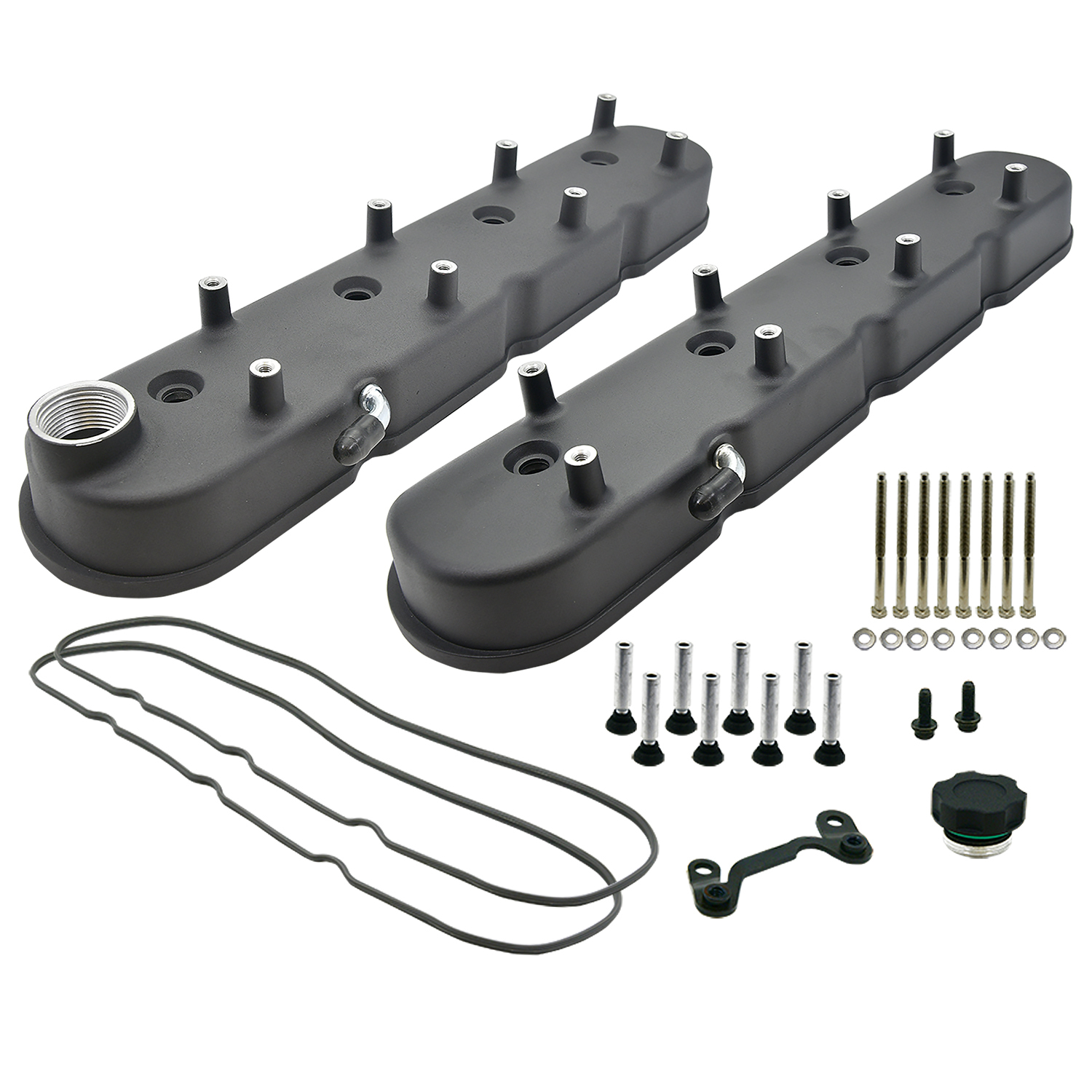 Specialty Products Company Tall Valve Cover - GM LS-Series - Pair - Aluminum