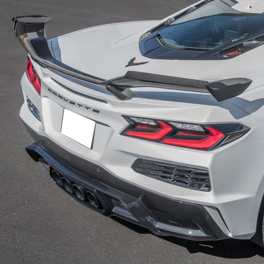 23-25+ C8 Corvette Z06 Carbon Fiber High-Wing Wicker Kit, EOS