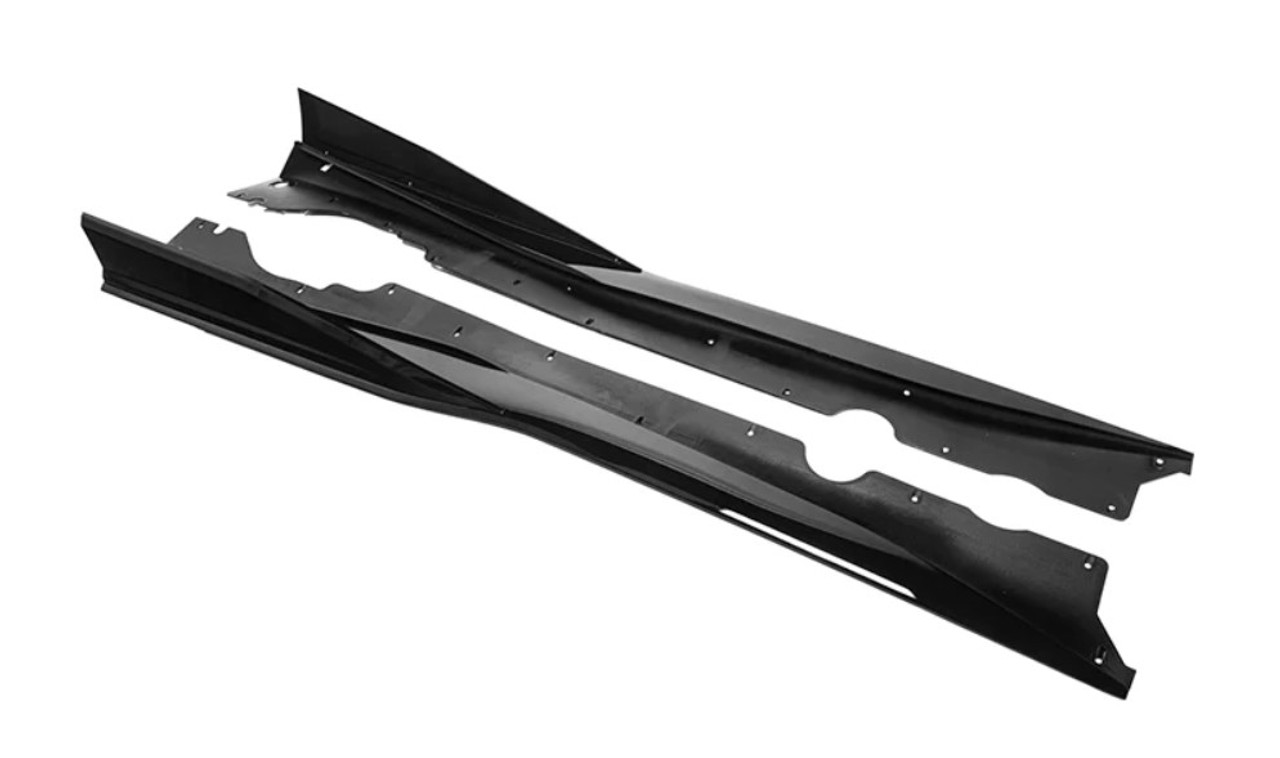 20-24+ C8 Corvette 3VM Side Skirt Package, Gloss Black